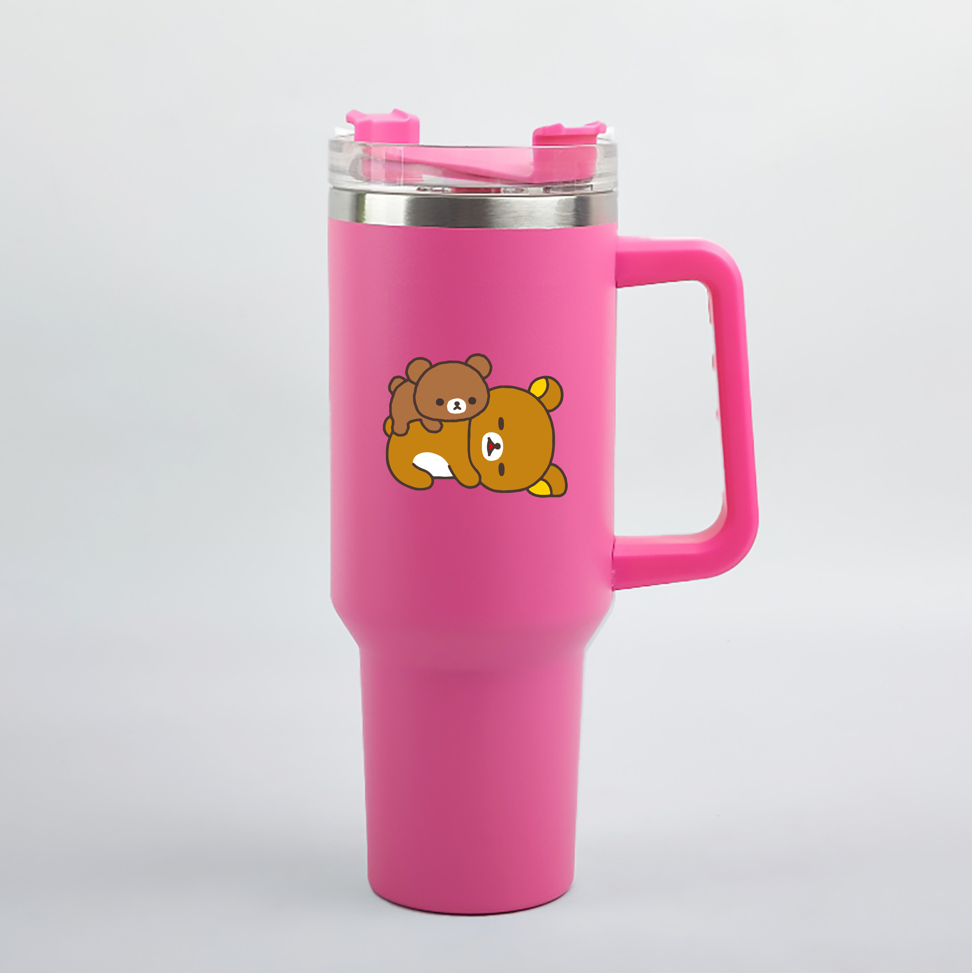 （画像用） リラックマ リラックマ キイロイトリ Rilakkuma Korilakkuma Kiiroitori 1200mL車用タンブラー（カラープリント）